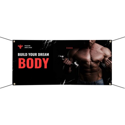 Custom Vinyl Mesh Banner - Single Sided (1' x 1ft/SQFT)