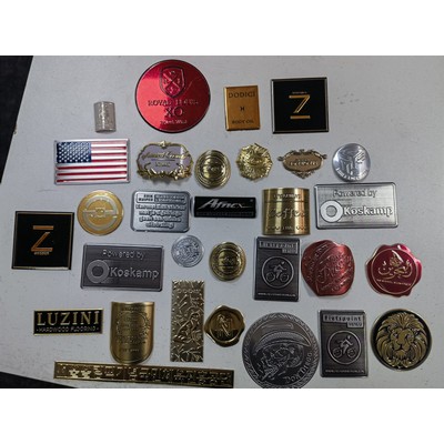 Custom Aluminum Sticker Label – Self-Adhesive Metal Tag