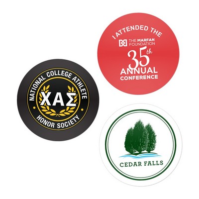 2" Round Water-Resistant Sticker
