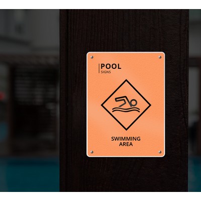 Reflective Pool Signs (1' x 1ft/Sqft)