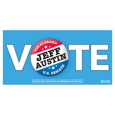 HD Resolution Bumper Sticker | Rectangle | 3 3/4" x 7 1/2" | White Vinyl