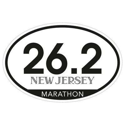 Bumper Sticker | Oval | 4" x 6" | White Vinyl