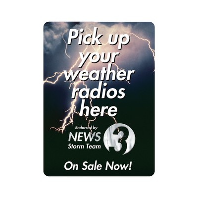 Double-Sided Window Decal | Custom | Die Cut Shape | Static Cling | Full Color | 57 to 73 Sq In