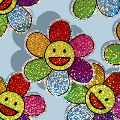 4"x4" Custom Glitter Stickers