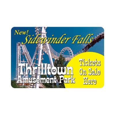 Double-Sided Window Decal | Custom | Die Cut | Poly | Ultra Remov Adh | Full Color | 29 to 41