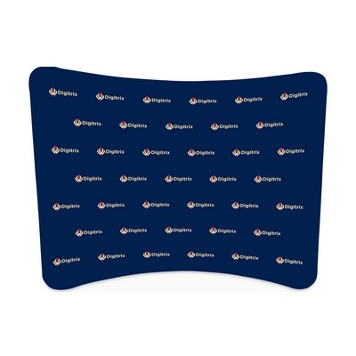 10' x 8' Step and Repeat Curved Pillow Case Backdrop Single Sided Package