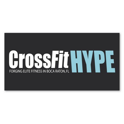 3.75 X 7.5" Rect Perm Bumper Sticker