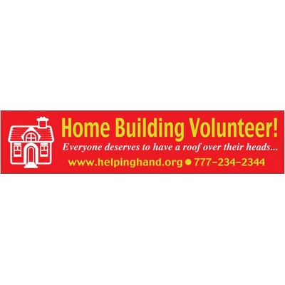 Vinyl Bumper Sticker (9 1/4"x 2 1/16")