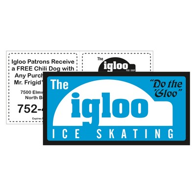 Bumper Sticker | Rectangle | 3 3/4" x 7 1/2" | White Vinyl