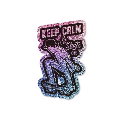 4" Glitter Stickers
