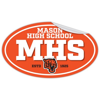 Bumper Sticker / Decal - UV-Coated Vinyl - 6x3.5 Oval Shape