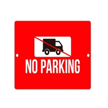 Custom Aluminum Sign with Holes at Left and Right (12" x 12")