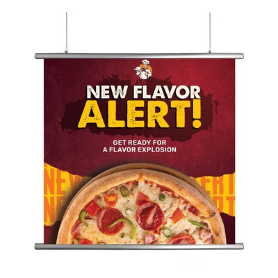 Hanging Clamp Bar Banners - 3' x 1'